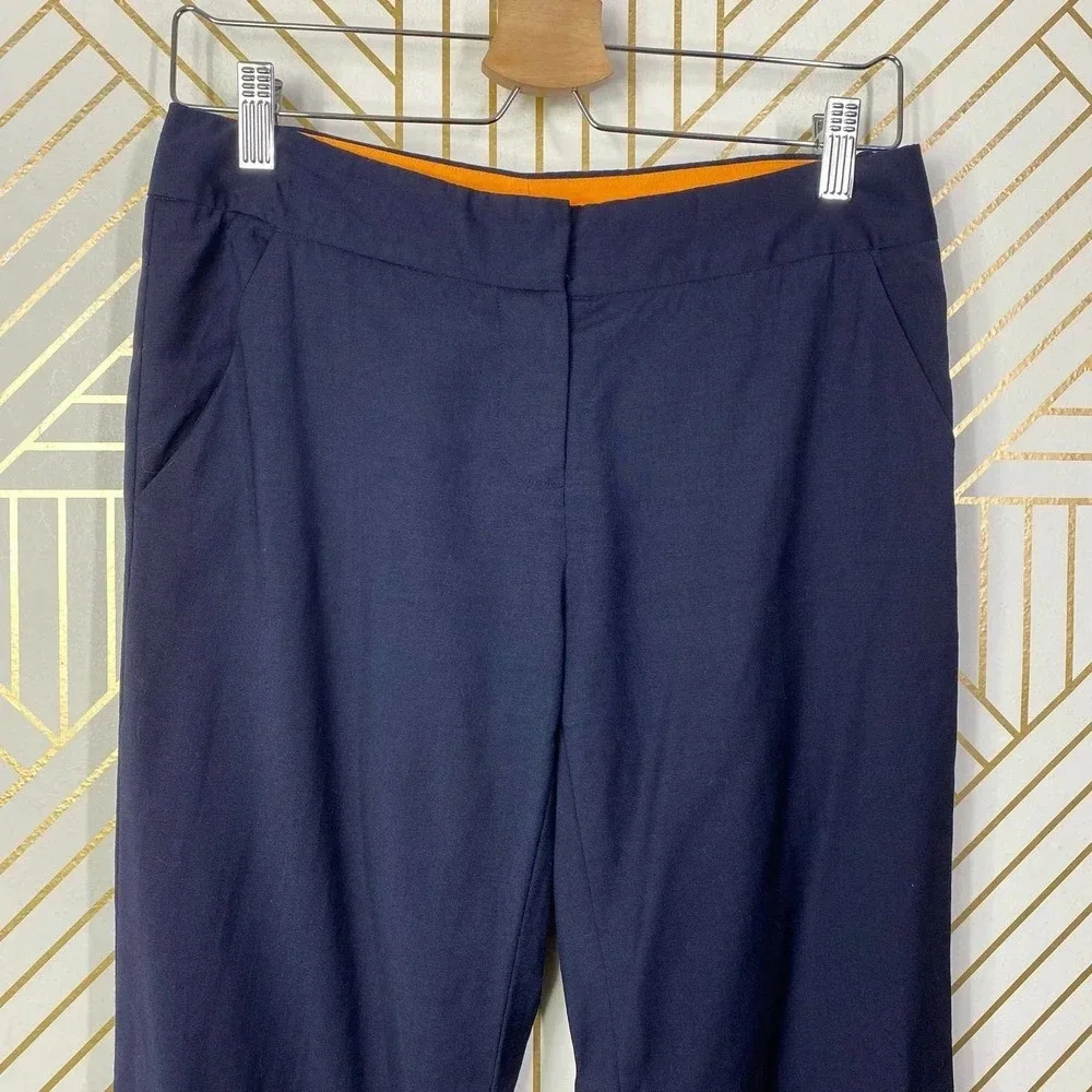TORY BURCH Wide-Leg Dress Pants in Navy Blue Size US 2‎